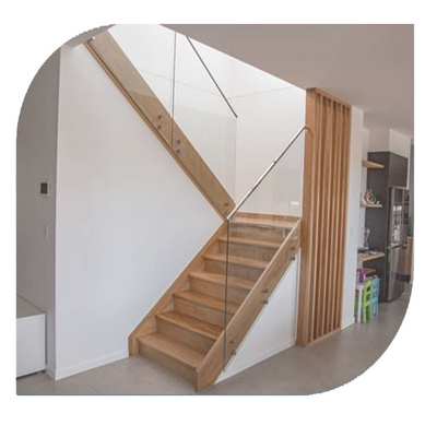 Moderne Edelstahl-Frameless Glasbalustrade abgehärtete Sicherheits-Eigenschaft