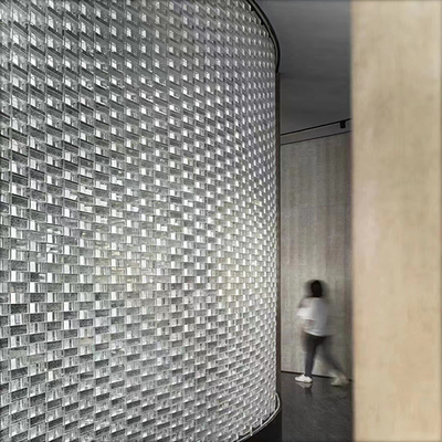 Kristallblöcke Mosaikfliesen Dekoration Trennwand Festglas Ziegelwand