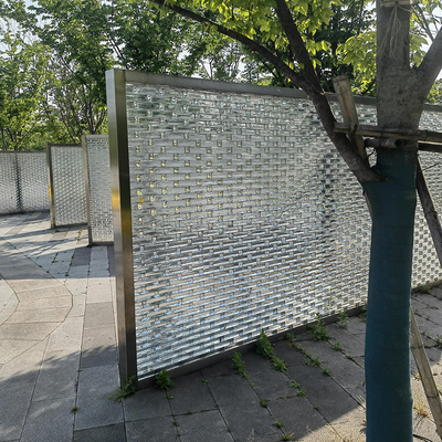 Durchsichtige Vollkörper-Innenglaswand Mosaikfliese für Küchenglasblock
