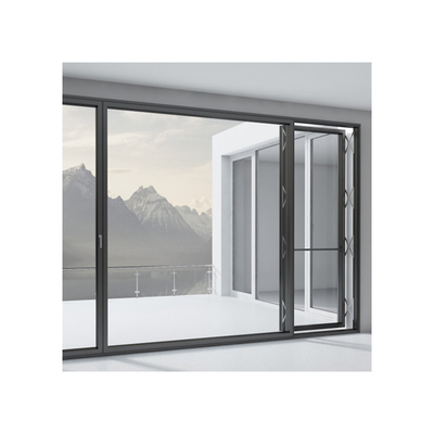 Custom Aluminiumprofil Isolierte Glaswand mit Push-Flachfenster für moderne Räume