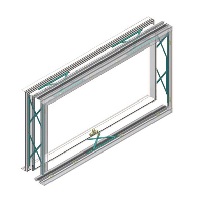 Push Flat Window Frosted Glass / Badezimmerglas mit angepasster Farbe und Form