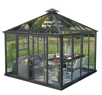 Wasserdichtes Außen Solarium Oktagon Gewächshaus mit isoliertem Glas und individueller Größe