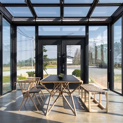 Wasserdichtes Außen Solarium Oktagon Gewächshaus mit isoliertem Glas und individueller Größe
