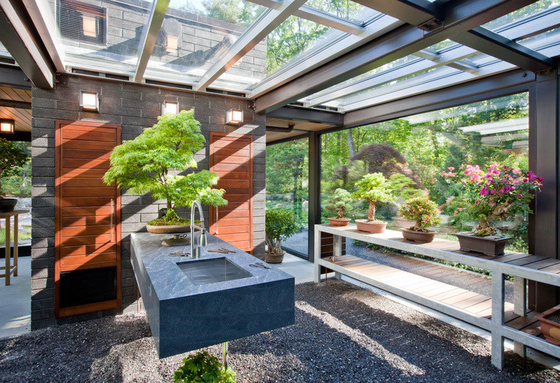 Gehärtetes Glasdach Wintergarten Sonnenzimmer mit Schiebetür und Aluminiumrahmen