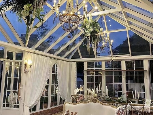 Modernes Design Kleines Glaszimmer für 4 Jahreszeiten Vorgefertigtes Aluminium Sonnenzimmer mit individueller Größe