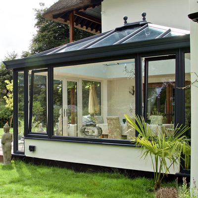 Modernes Design Glatte Oberfläche Freistehende Villa Haus Glas Sonnenräume für Vier Jahreszeiten