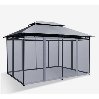 Außenzimmer aus Glas mit braunem Glas und chinesischer Top-Hardware