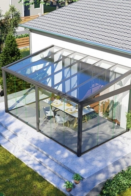 Individuelle Größe Freistehende Sonnenräume aus Aluminiumlegiertem Material Solarium für 4 Jahreszeiten