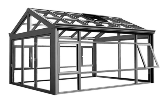 Gehärtetes Glas Oktagon Gewächshaus für umweltfreundliche Gartenarbeit und Freiluft