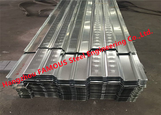 Decking-hohe Tragfähigkeit Boden Q345 0.8-1.5mm gewölbter Metall