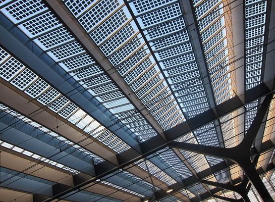 BIPV-Oberlichter, die integriertes Pv-System-transparente Farbe aufbauen