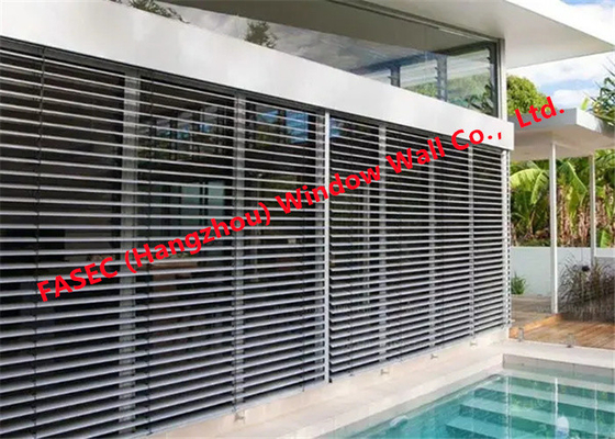 Kundenspezifische verstellbare Lamellenfenster aus Aluminium Breezeway Jalousiefenster
