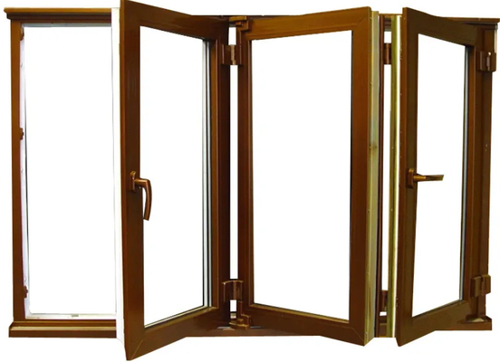 Das Außenfassaden-Aluminiumlegierungs-Glas, das Bifold Windows falten und die Türen stellten Rahmen heraus