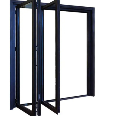 Das Außenfassaden-Aluminiumlegierungs-Glas, das Bifold Windows falten und die Türen stellten Rahmen heraus