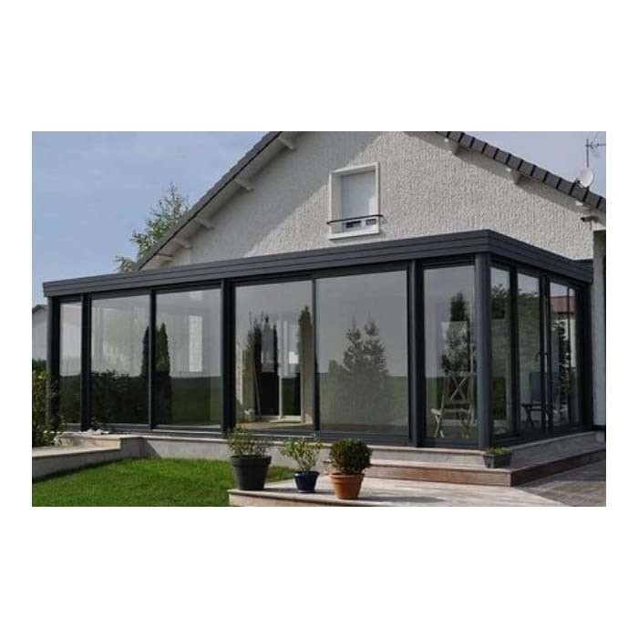 Solar-Glas-Sonnenräume mit grüner Glasfarbe und maßgeschneidertem Dachdesign