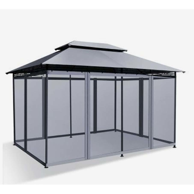 Außenzimmer aus Glas mit braunem Glas und chinesischer Top-Hardware